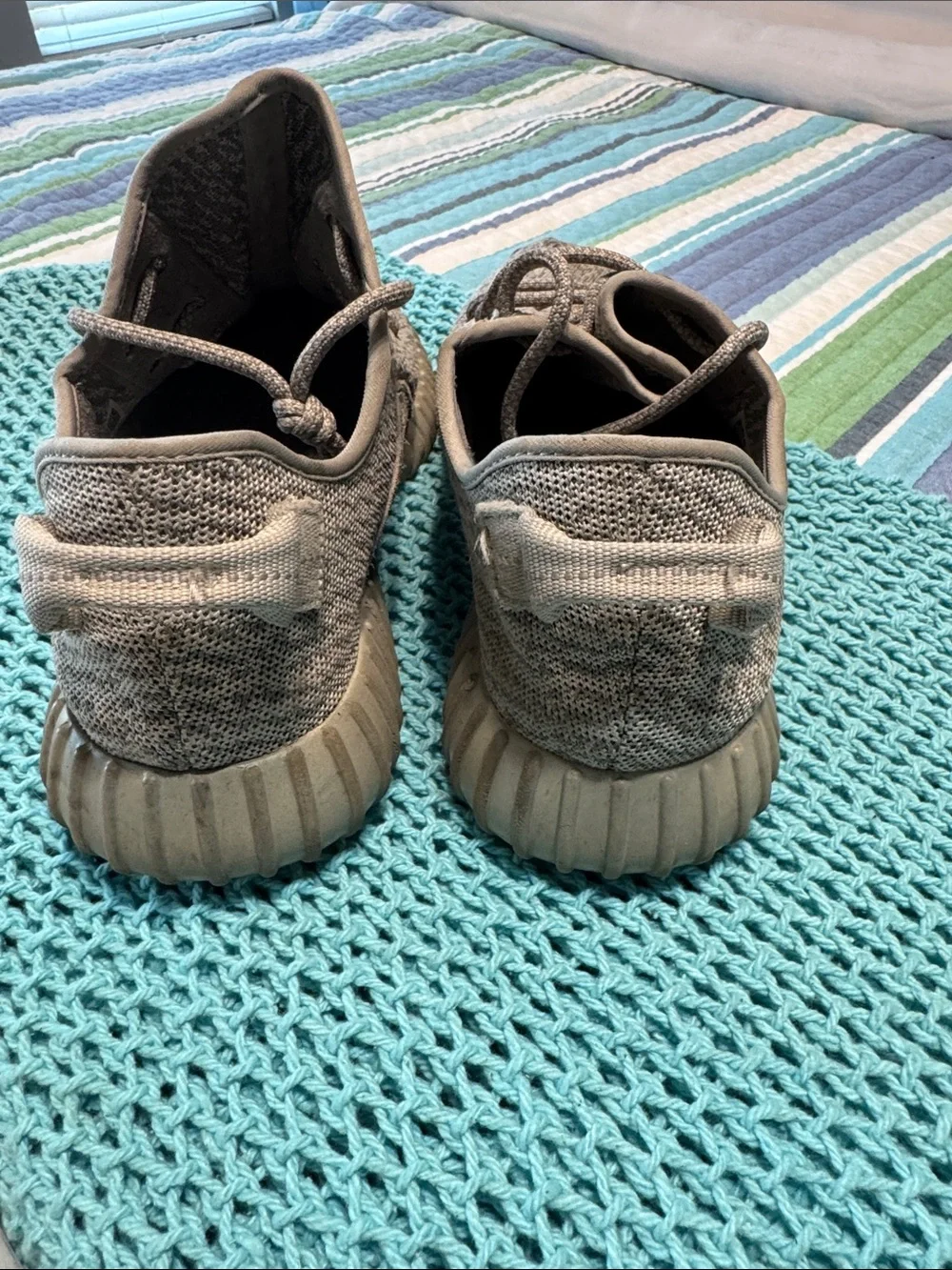 Men’s Adidas Yeezy ultra boost Athletic Sneakers - Gray